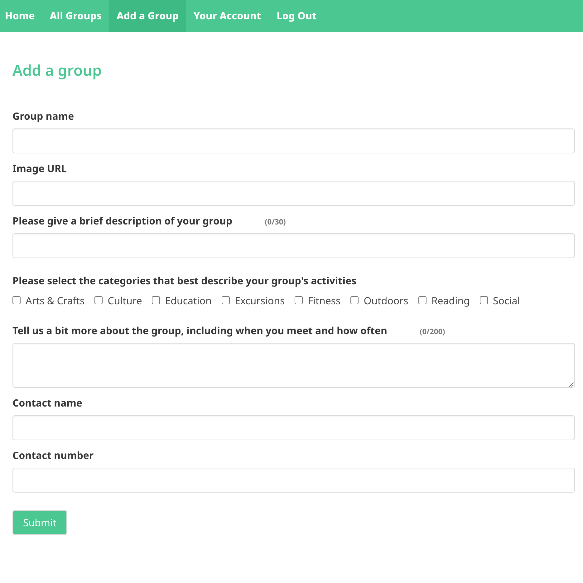 Harborne Community Groups screenshot